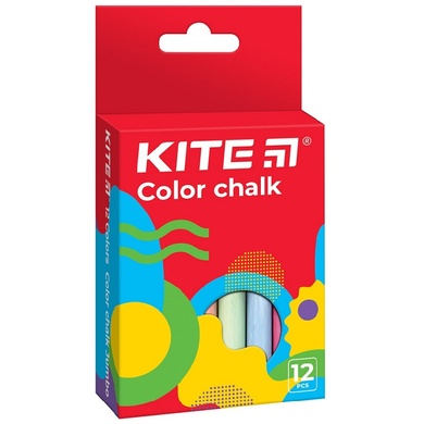 Крейда кольорова Kite Fantasy K22-075-2, 12 штук K22-075-2 фото