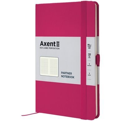 Книга записная Axent Partner 8201-50-A, 125*195 мм, 96 листов, клетка, малиновая 8201-50-A фото