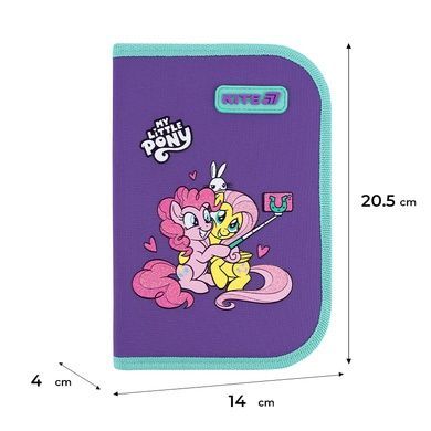 Пенал без наповнення Kite My Little Pony LP26-622, 1 відділення, 2 відвороти LP26-622 фото