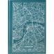 Книга записна Axent Maps London 8422-516-A, A4, 210x295 мм, 96 аркушів, клітинка, тверда обкладинка, бірюзова 8422-516-A фото 1