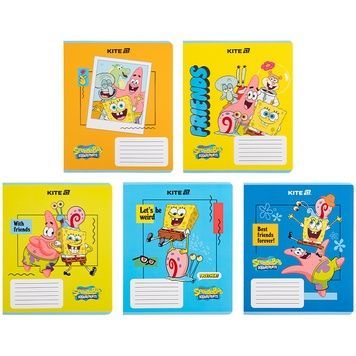 Зошит шкільний Kite SpongeBob SquarePants SB25-232, 12 аркушів, клітинка SB25-232 фото