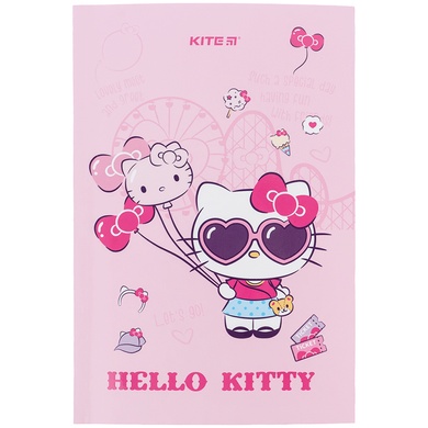 Блокнот Kite Hello Kitty HK24-193-1, термобиндер, А5, 64 листа, нелинованный HK24-193-1 фото