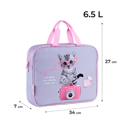 Шкільна текстильна сумка Kite Studio Pets SP24-589, 1 відділення, A4 SP24-589 фото