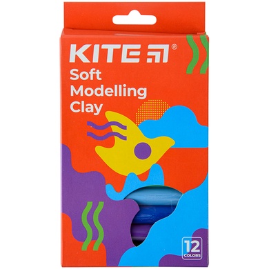 Пластилін восковий Kite Fantasy K22-086-2, 12 кольорів, 200 г K22-086-2 фото