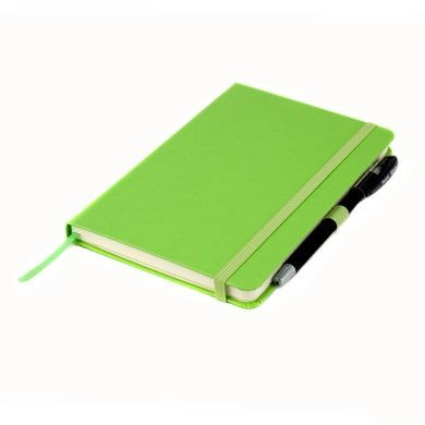 Книга записна Axent Partner 8201-04-A, A5-, 125x195 мм, 96 аркушів, клітинка, тверда обкладинка, салатова 8201-04-A фото
