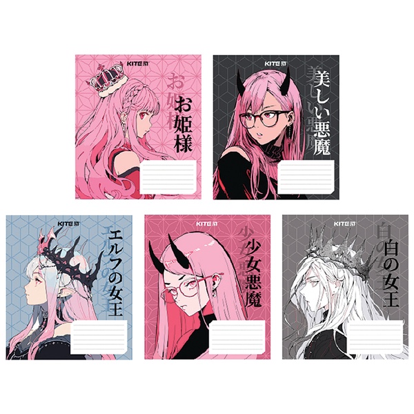 Тетрадь школьная Kite Anime K24-236-2, 18 листов, клетка K24-236-2 фото
