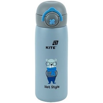 Термос з кнопкою Kite K25-1221-3, Hot style, 430 мл, сірий K25-1221-3 фото