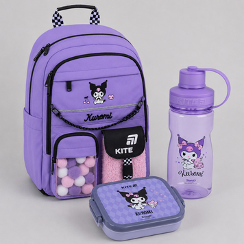 Рюкзак шкільний Kite Education Kuromi HK26-584M 3в1 HK26-584Mset фото