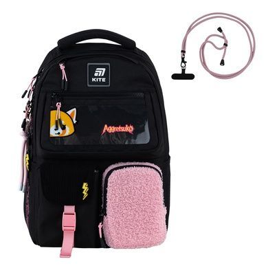 Рюкзак Kite Education teens Aggretsuko AR25-2587M+сумка для взуття AR25-2587M фото