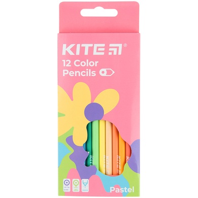Карандаши цветные Kite Fantasy Pastel K22-451-2, 12 цветов K22-451-2 фото