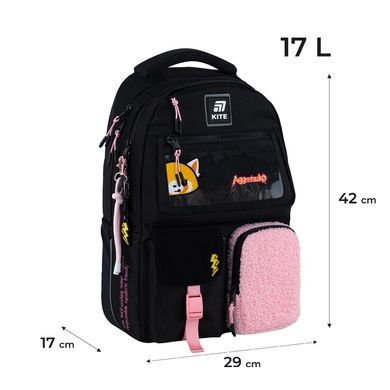 Рюкзак Kite Education teens Aggretsuko AR25-2587M+сумка для взуття AR25-2587M фото