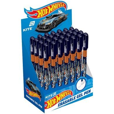 Ручка гелевая "пиши-стирай" Kite Hot Wheels HW25-068, синяя HW25-068 фото