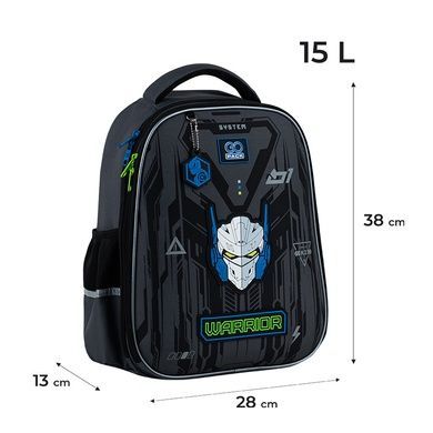 Рюкзак шкільний напівкаркасний GoPack Education Warrior GO25-165M-6 GO25-165M-6 фото