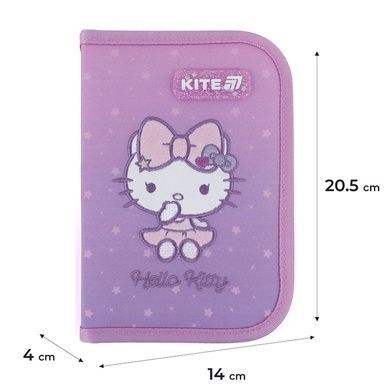 Пенал без наповнення Kite Hello Kitty HK25-621, 1 відділення, 1 відворот HK25-621 фото
