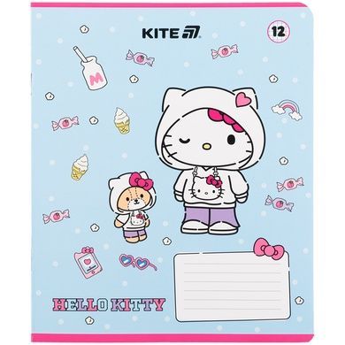 Тетрадь школьная Kite Hello Kitty HK25-232-1, 12 листов, клетка HK25-232-1 фото