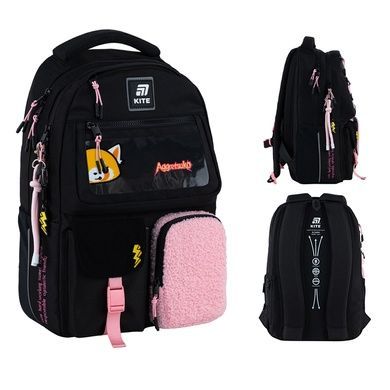 Рюкзак Kite Education teens Aggretsuko AR25-2587M+сумка для взуття AR25-2587M фото