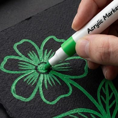 Маркери акрилові Jumbo Kite Creative K-1290, 12 кольорів K-1290 фото
