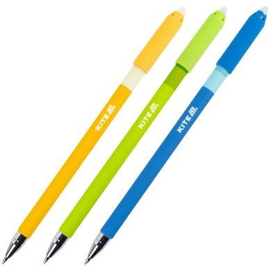 Ручка гелевая "пиши-стирай" Kite Color K26-350-2/3BL, набір 3шт, синяя K26-350-2/3BL фото