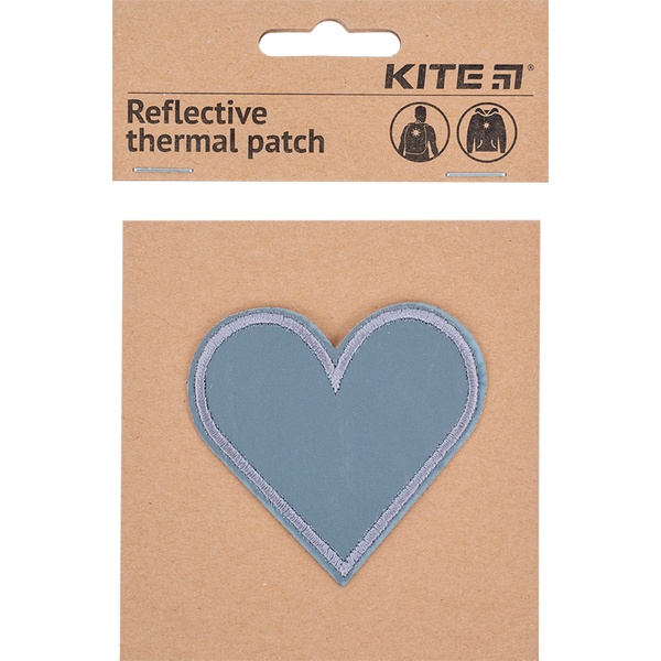 Термонашивка світловідбиваюча Kite K23-115-1, серце K23-115-1 фото