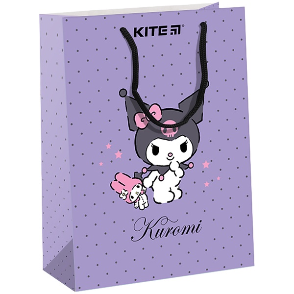 Пакет бумажный подарочный Kite Kuromi HK24-265, 18х24см HK24-265 фото