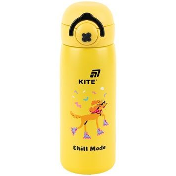 Термос з кнопкою Kite K25-1221-2, Chil mode, 430 мл, жовтий K25-1221-2 фото