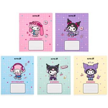 Зошит шкільний Kite Kuromi HK25-232-4, 12 аркушів, клітинка HK25-232-4 фото