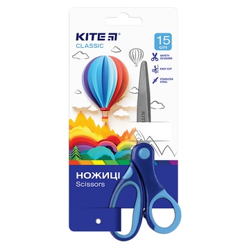 Ножиці дитячі Kite Classic K-126-2, 15 см K-126-2 фото