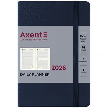Ежедневник 2026 Axent Pocket Strong 8833-26-02-A, 104*146, синий 8833-26-02-a фото