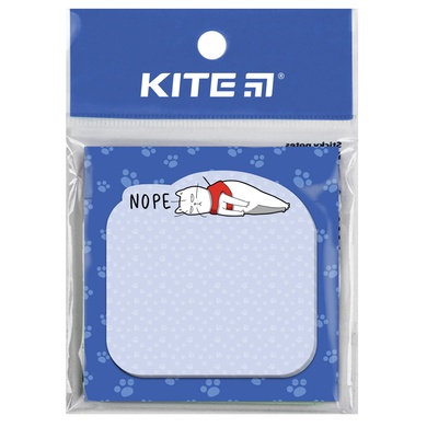 Блок паперу з клейким шаром Kite Nope cat K22-298-1, 70х70 мм, 50 аркушів K22-298-1 фото