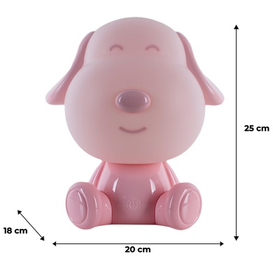 Світильник-нічник LED з акумулятором Doggy Kite K24-491-3-2, рожевий K24-491-3-2 фото