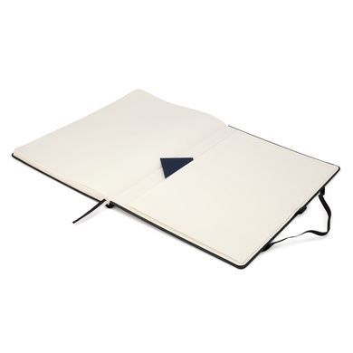 Книга записна Axent Partner Grand 8203-01-A, A4, 210x295 мм, 100 аркушів, клітинка, тверда обкладинка, чорна 8203-01-A фото