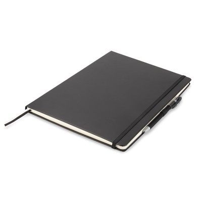 Книга записна Axent Partner Grand 8203-01-A, A4, 210x295 мм, 100 аркушів, клітинка, тверда обкладинка, чорна 8203-01-A фото