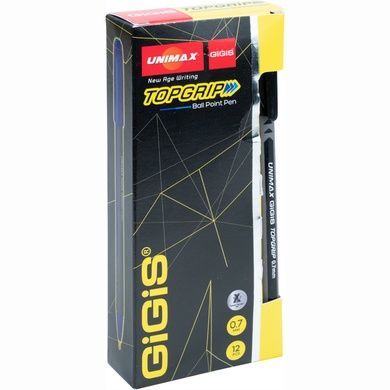 Ручка шариковая Topgrip, черная UX-148-01 фото