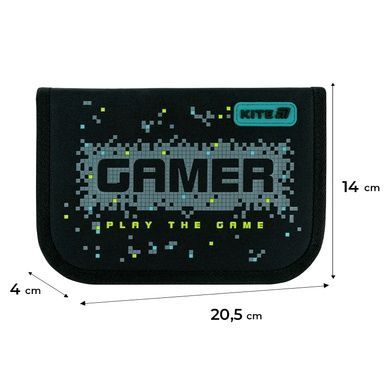 Пенал без наповнення Kite Play the Game K26-621-8, 1 відділення, 1 відворот K26-621-8 фото