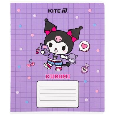 Зошит шкільний Kite Kuromi HK25-232-4, 12 аркушів, клітинка HK25-232-4 фото
