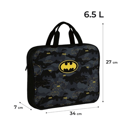 Шкільна текстильна сумка Kite DC Comics Batman DC24-589, 1 відділення, A4 DC24-589 фото