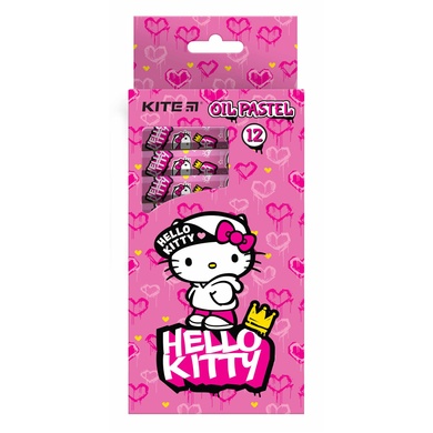 Пастель масляна Kite Hello Kitty HK21-071, 12 кольорів HK21-071 фото