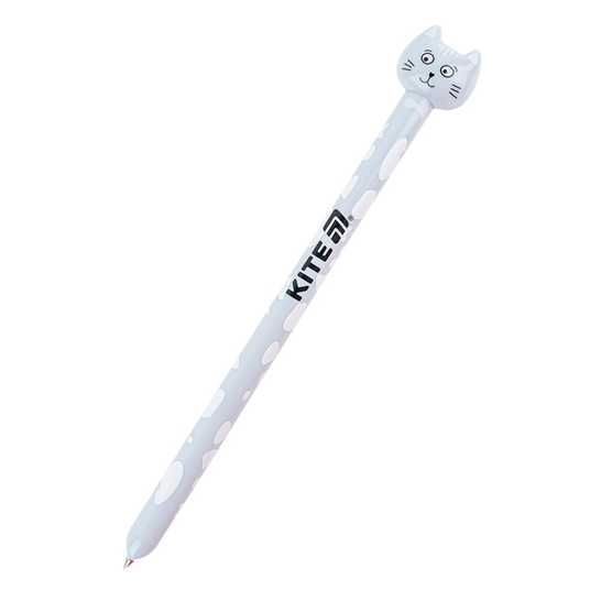 Ручка шариковая автоматическая Kite K25-028-1 Funny cat, синяя