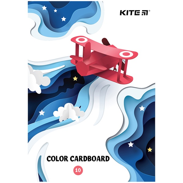 Картон цветной односторонний Kite K24-1257, А5 K24-1257 фото